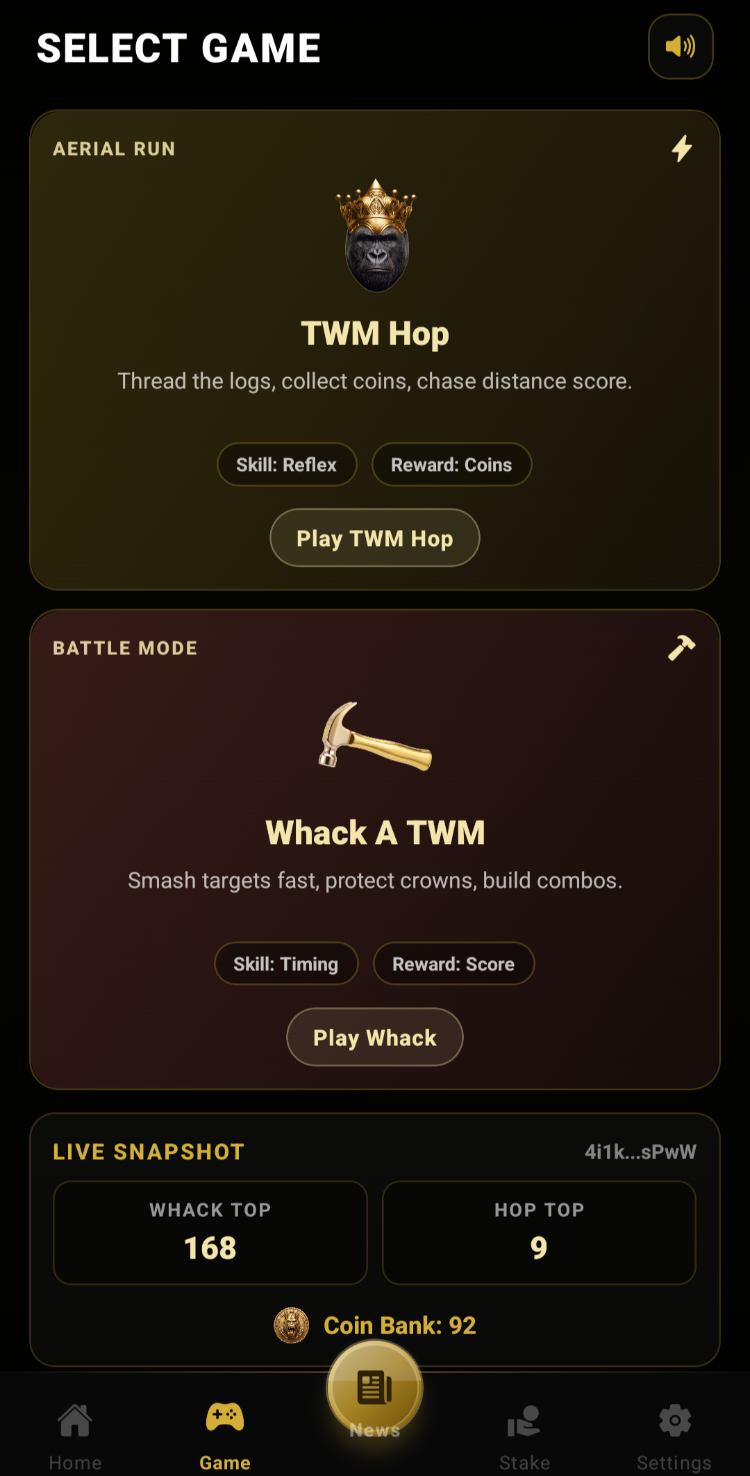 Game Screen preview